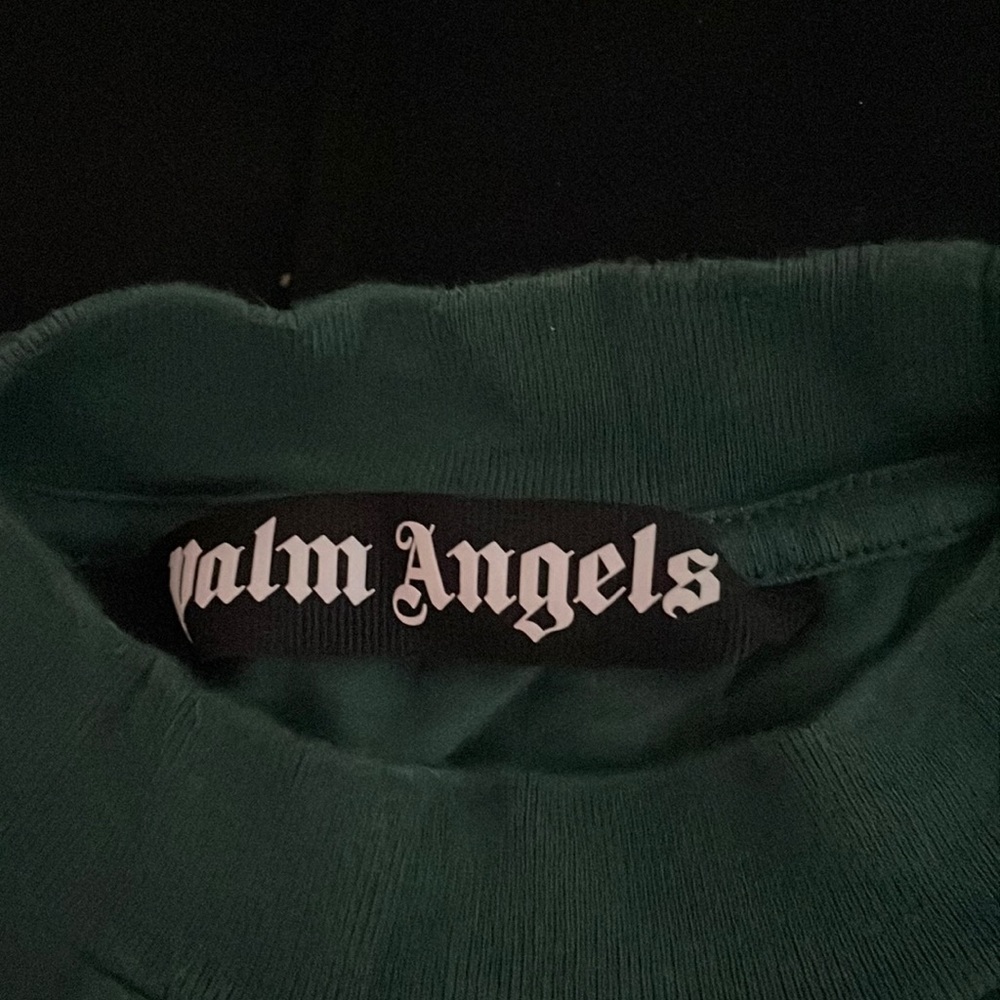 Palm Angels green bear sprayed t shirt